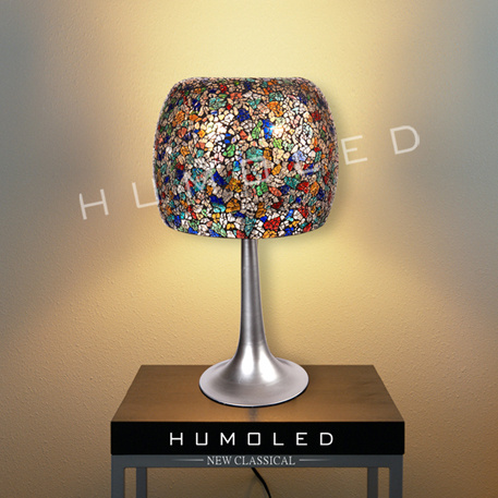 Multi color glass table lamp (T1229)