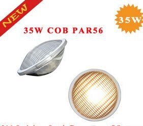 New 12V 316 Stainless Steel COB 35W PAR56 LED Swimming Pool Underwater Lamp, 3000-3300lm, 177mmx106mm, 3 Years Warranty