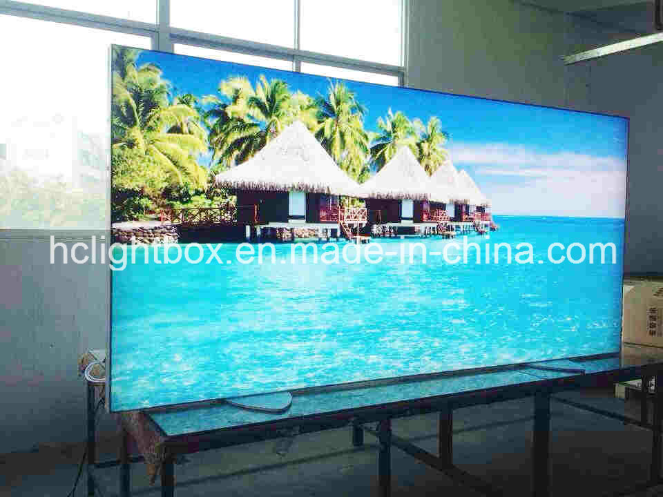 Movable Free Standing Light Box Standing LED Frameless Display Fabric Light Box