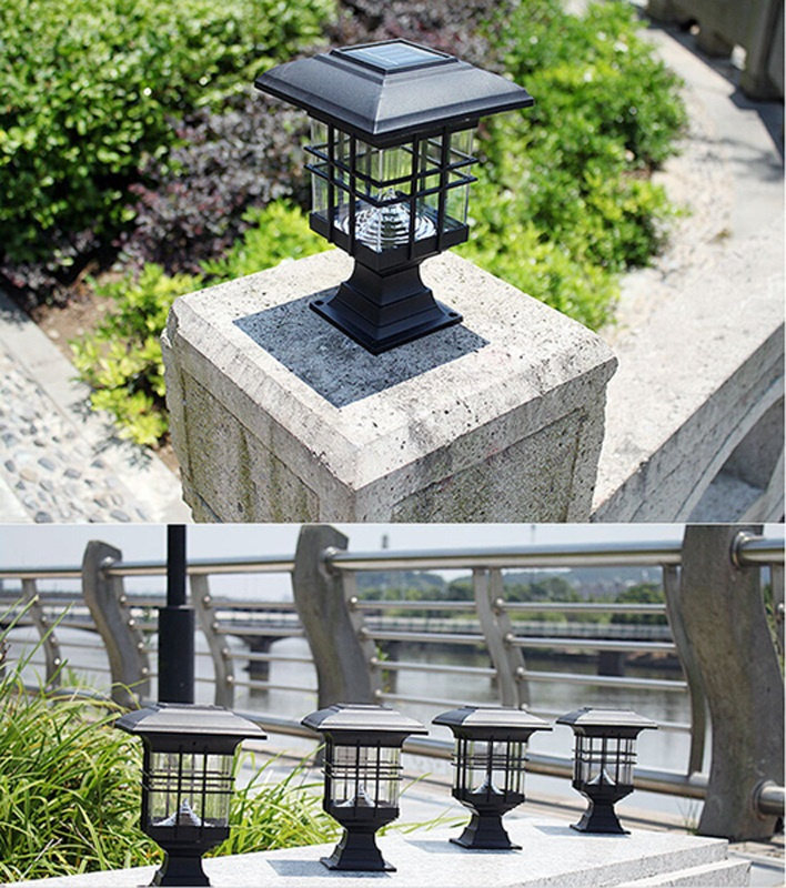 Solar Powered LED Garden Solar Post Caps Light