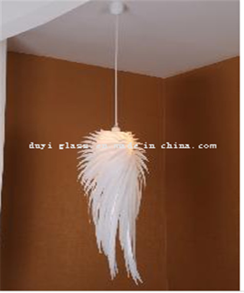 Unique Design White Blown Glass Chandelier for Decoration