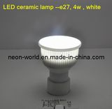 E27 4W White LED Ceramic Cup Lamp