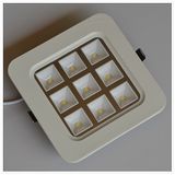 9W CE Square (round angle) Nature White LED Ceiling Light