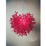 Hand Blown Art Glass Small Chandelier