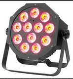 12PCS 9W Tricolor RGB LED Flat PAR 64