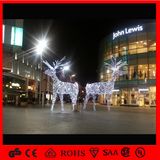 LED Outdoor Huge Standing Christmas Motif Reindeer Light