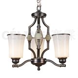 Iron Chandelier with Glass White Shade (SL2235-3D)