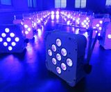 9X9w 3in 1 Wireless Slim LED PAR with Battery, Full RGB LED Stage Truss Flat PAR Light