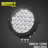 120W 9inch off Road LED Work Light, Spot/Flood Beam of LED Driving Work Light for 4X4 SUV ATV