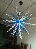 Blue and White Glass Art Chandelier with LED Bulbs (BGC20111)