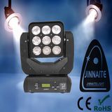 9 PCS*12W Stage RGBW LED Moving Head Beam Light