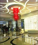 Red Decoration Glass Chandelier for The Mall