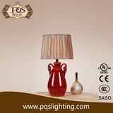 Chinese Style Red Kettle Ceramic Table Lamp