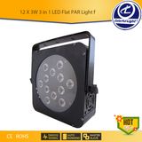 12 X 3W 3 in 1 LED Flat PAR Light for DJ Booth