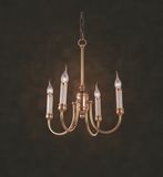 Copper Chandelier Light Fixture (N10039-4)