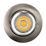 Die Cast Aluminum Satin Nickel GU10 MR16 Round Fixed Recessed LED Downlight (LT1000)