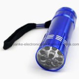 AAA Battery Mini Aluminum 9 LED Flashlight (4080)