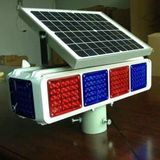 Four Sides Solar Traffic LED Flashing Warning Light