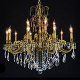 Crystal Copper Vintage Chandeliers