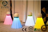 Portable Mini - LED Night Light Pink Badminton Lamp