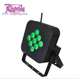 Battery Powered Wireless DMX 9LEDs RGBWA+UV PAR LED Uplighting