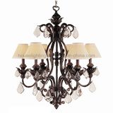 Antique Bronze Steel Chandelier with K9 Drop (CH-850-5016X6)