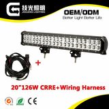 20inch 126W LED Light Bar Flood Spot Work Light for Offroad 4WD Truck ATV