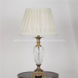 Crystal Table Lamp with Silk Shade (82126)