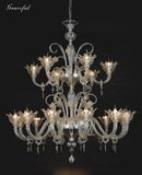 Beautiful Clear Modern Glass Pendant Chandelier (81040-12+6)