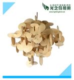 Lightingbird Creative Indoor Decoration Wood Pendant Lamp (LBMP-JY)