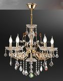 Crystal Modern Hanging Light Chrome Chandelier