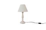 Table Lamp with Tc Shade and White Wooden Base (KO96UE)