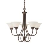 Hot Sale Chandelier with Glass Shade (1365RBZ)