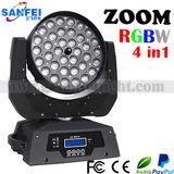 36*10W RGBW Moving Head 4in1 LED Zoom Light