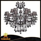 Hotel Project Black Crystal Chandelier Lighting (Kam2054)