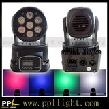 7PCS * 10W 4in1 LED Mini Wash Moving Head Light