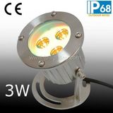 IP68 3W LED Underwater Spot Light with Bracket (JP90031)