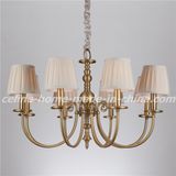 Iron Pendant Light Chandelier with Fabric Shade (SL2112-8)