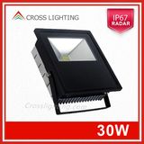 30W Radar Sensor Flood Light with Heat Sink