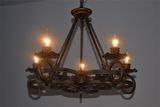 5 Light Anitque Bronze Candlestick Chandelier