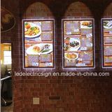 Restaurant LED Menu Board Slim LED Light Boxes for Takeaway