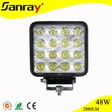 4 Inch 48W White Light Spotlight Round LED Work Light