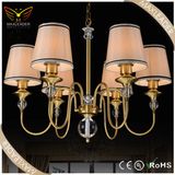 Lighting Fixtures of Fabric Antique Bronze Light Chandelier (MD7383)