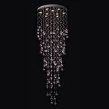 K9 Crystal Lamp Long Stair Chandelier (EM6840-9L)