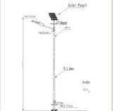 (BRSL-058) 15W LED 4m Height Solar Road Lights