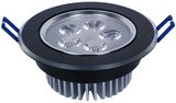 5W High Power Spraying Black Warm White LED Ceiling Light