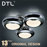 High Quality 3X18W Blackcoppery Chrome LED Ceiling Light