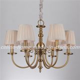 Iron Pendant Lamp Chandelier with Fabric Shade (SL2112-6)