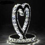 LED18W Modern Crystal Table Lamp with Heart Shaped