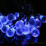 25 LED Transparent Ball Solar Energy Strings Lights